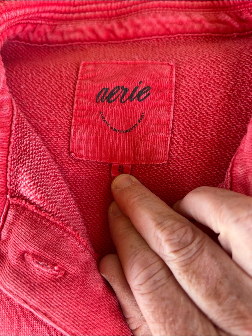 Aerie Faded Red Shirt - Picture 3 of 5